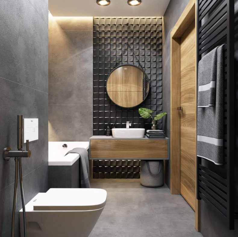 Феерический дизайн маленькой ванной комнаты 25 фото - баня-на-окружной.рф